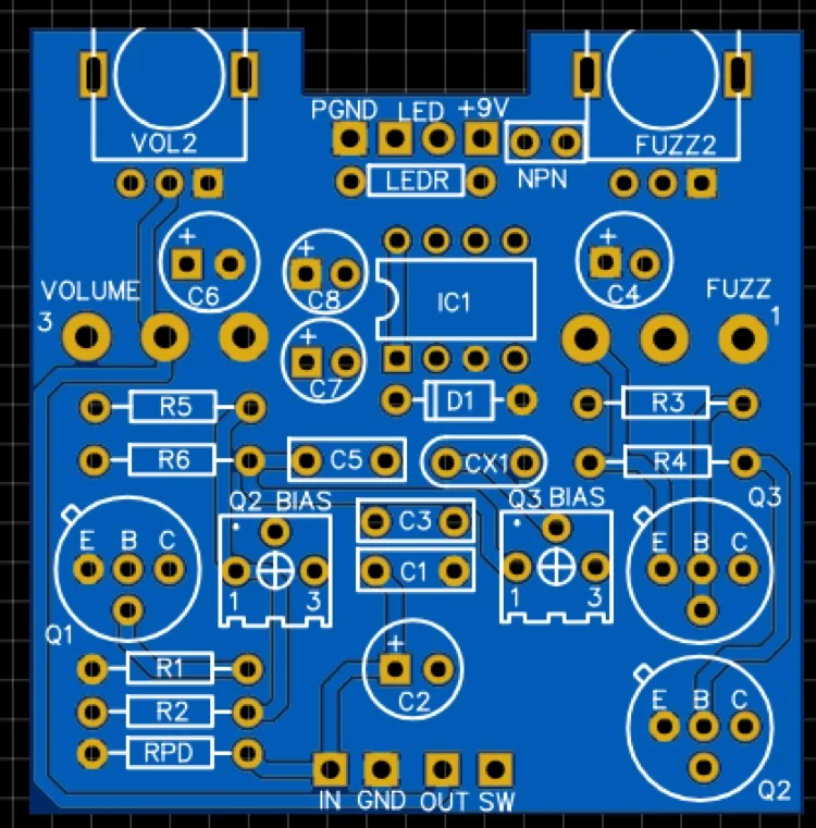 Diy Handmade Guitar Effects Tone Bender Mark 2 Replica Fuzz Fuzz Monoblock Board