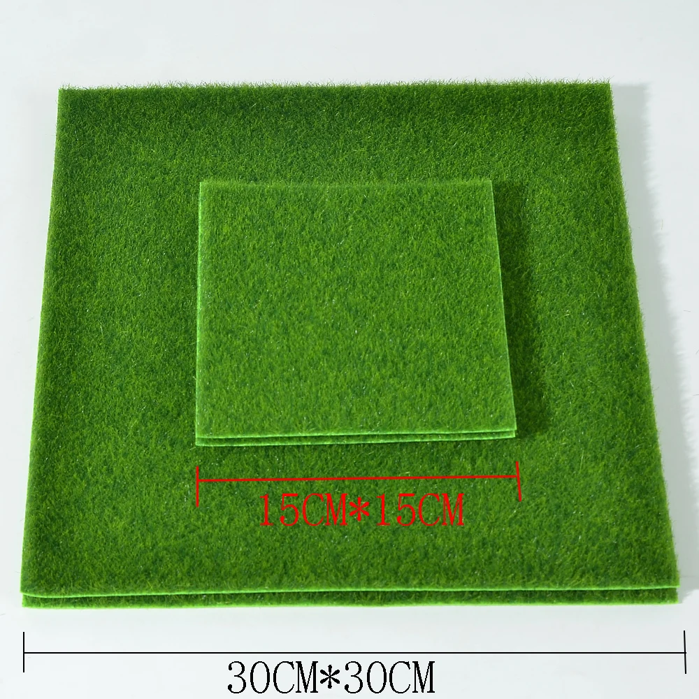 1/4PCS Artificial Grass Mat Grassland Moss Lawn Turf Carpet DIY Dollhouse Micro Landscape Garden Home Floor Wedding Decorations