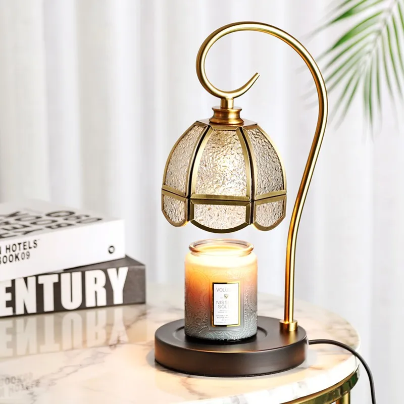 Vintage Style Aroma Diffuser Lamp with Adjustable Brightness for Bedroom