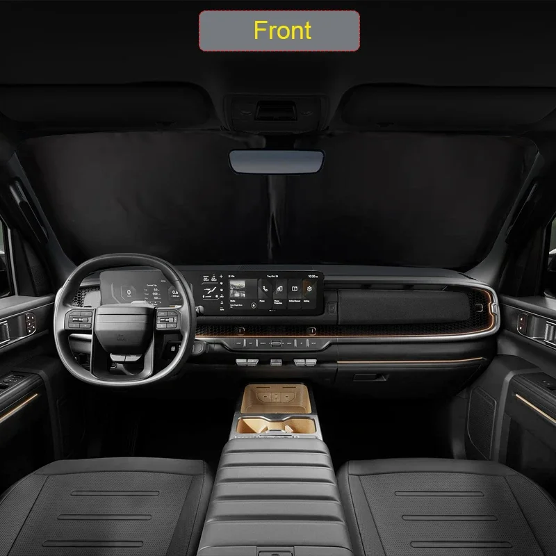 

Автомобильный черный солнцезащитный экран для окон, защита от УФ-излучения и теплоизоляция, аксессуар для интерьера автомобиля KIA TASMAN 2025-наст. время