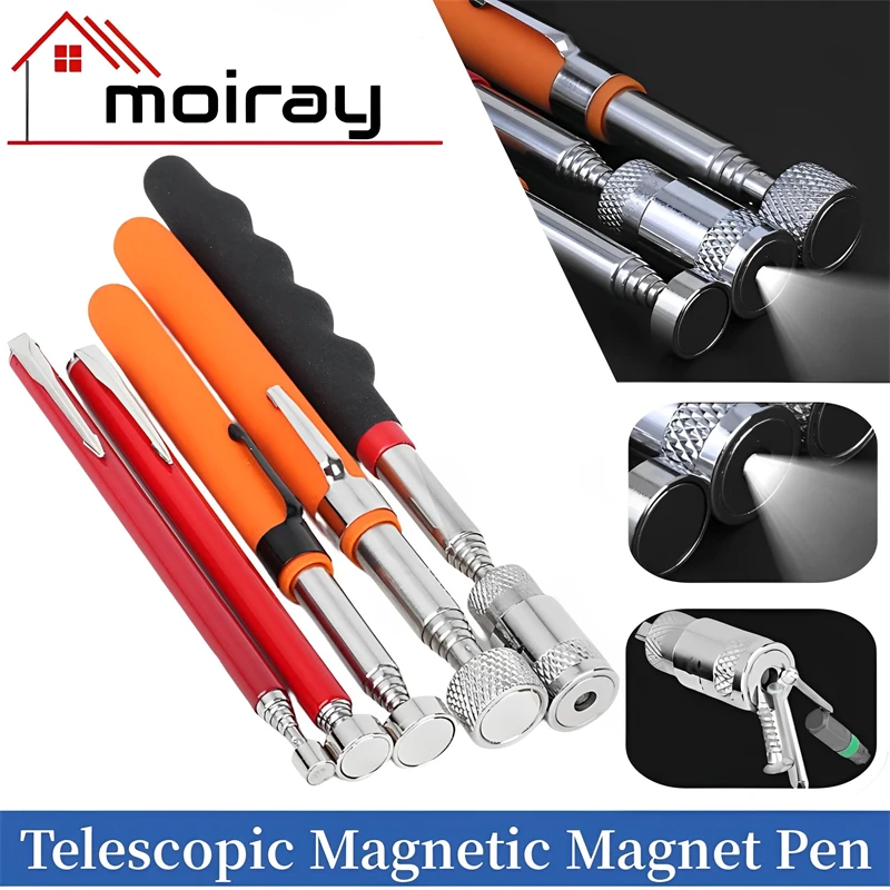 Telescópica Ajustável Magnetic Pick-up Tools Portátil Mini Pick-up Ferramentas Extensível Rod Vara para Pegar Parafusos Porca Parafuso