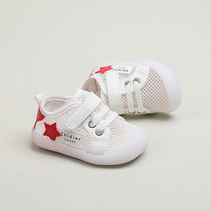 Kids Shoes Boys Girls Breathable Soft Bottom Casual Shoes Breathable Mesh Anti-slip Wearable Toddler Baby Shoes