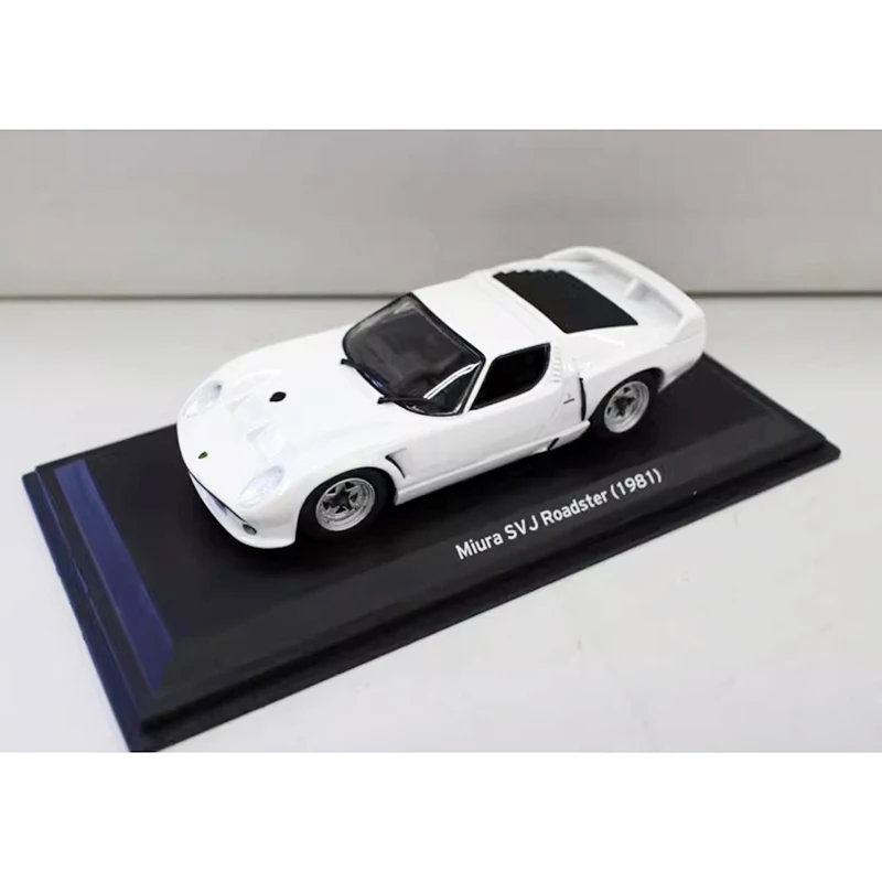 1:43 Scale Miura SV J Roads 1981 Sports Car Diecast Alloy Simulation Vehicle Model Collection Souvenir Gifts Ornaments Display