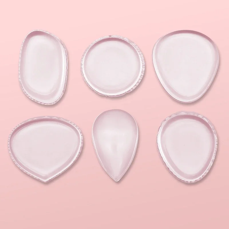 1PC siliconen make-up sponzen poederdonsjes gezicht verbergen cosmetica bladerdeeg accessoires groothandel siliconen make-up spons