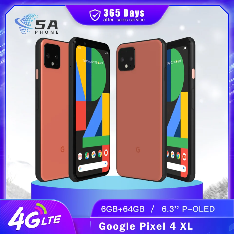 Original Google Pixel 4 XL 4XL 4G SmartPhone FACE ID NFC 6GB RAM