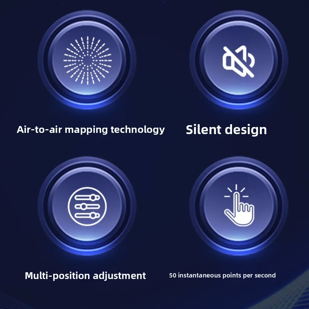 Multiple Clickheads Screen Auto Clicker Rechargeable Continuous Auto Clicker Device Portable Adjustable Auto Like Tap Device