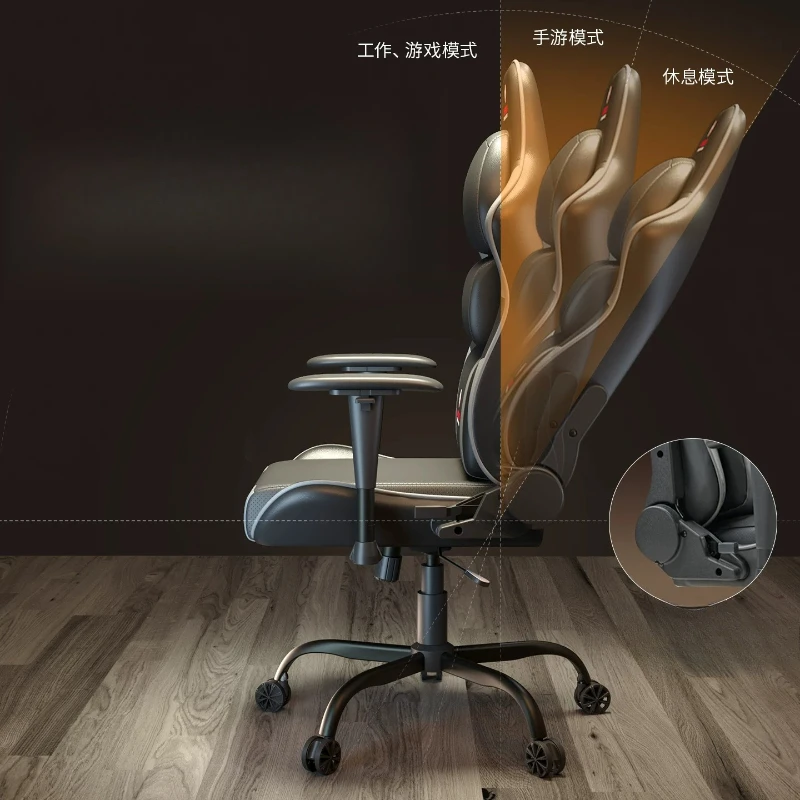 Silver Hunter Gaming Chair Home Computer Chair Gaming Swivel Lifting Sedentary Ergonomic