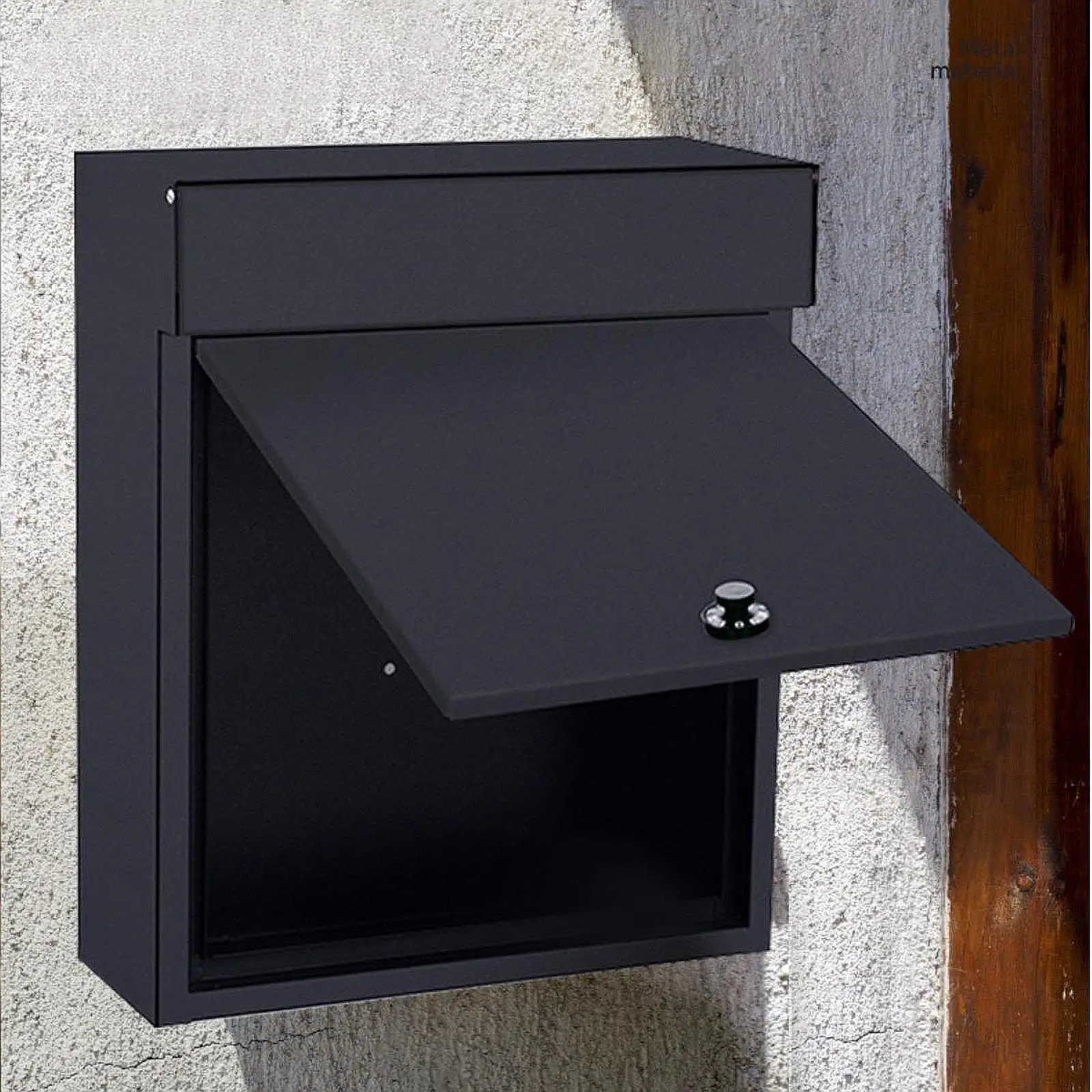 

Wall Mounted Mailbox Postbox Lockable Decorative Metal Modern Large Capacity Letter Box Drop Box for Home Office Gate Outdoor