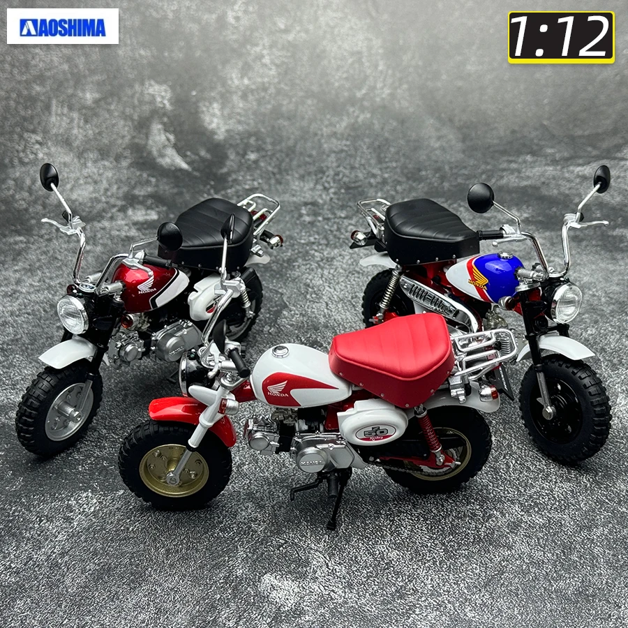 AOSHIMA motorcycle model 1/12 New 2000 Honda Monkey Static decoration holiday gift metal collection