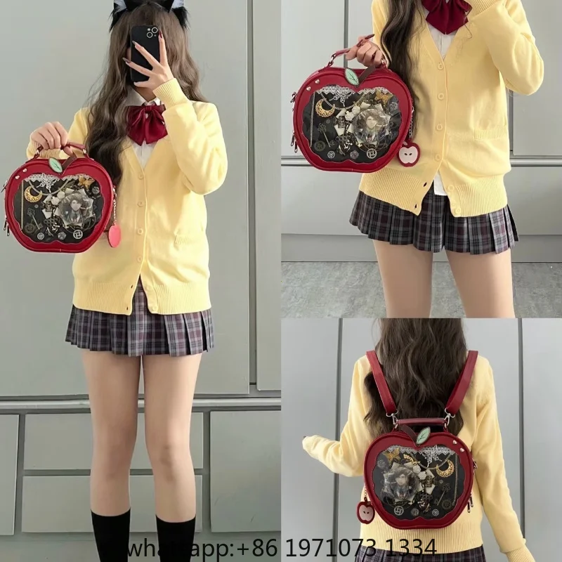 New Girl Harajuku Niche Design Apple Crossbody Bag Handbag Sweet Style Cute Ulzzang Ita Bag Y2K Backpack Preppy Style ItaBag view 5