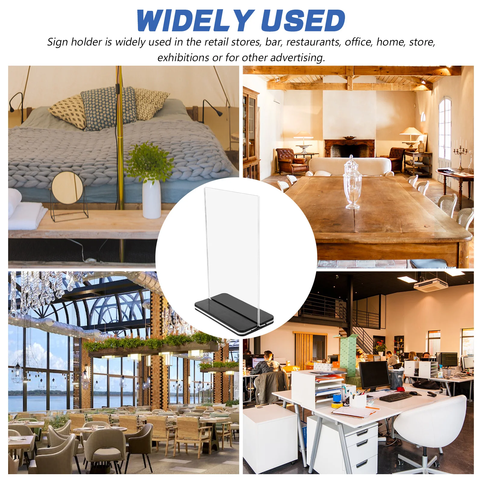 Display Board Show Rack Regale klar stehen für das Zeichen Papier halter Menü Acryl steht