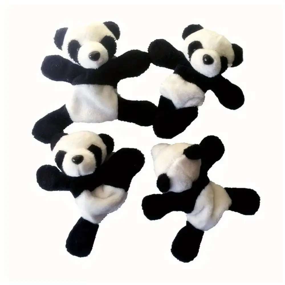 Nuevo Mini Panda de peluche, imán para refrigerador, Panda decorativo relleno, juguete de peluche, decoración para refrigerador de dibujos animados
