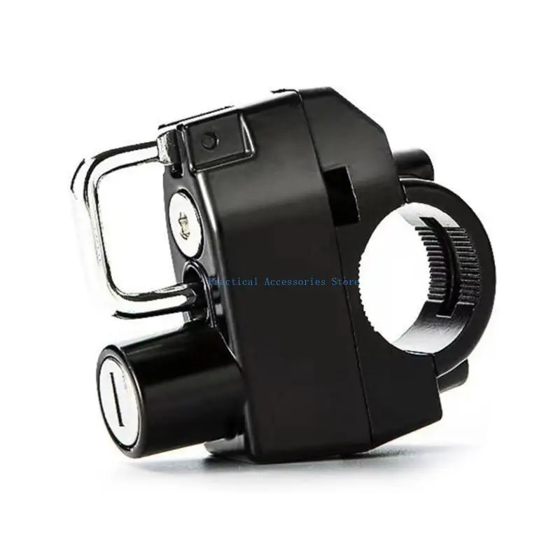 

U75E Motorbike Handlebar Safety Lock Universal Parts Helmet Security Lock with 2 Keys