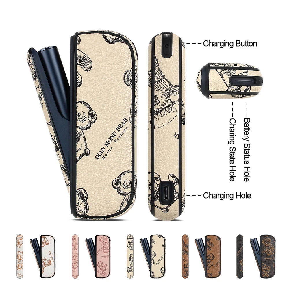La funda protectora de cuero PU es adecuada para ILUMA. Es un accesorio protector moderno y a la moda para cigarrillos electrónicos.