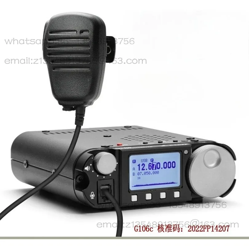 G106c HF Radio 10 Watt USB CW AM FM Portable SDR Radio with Approval Code