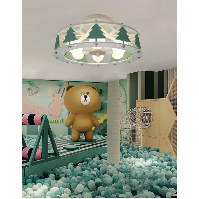 

SANDYHA Kids LED Ceiling Lamp Trojan Horse Night Light Warm White Color Changing Bedroom Living Room Boys Girls Lighting Fixture