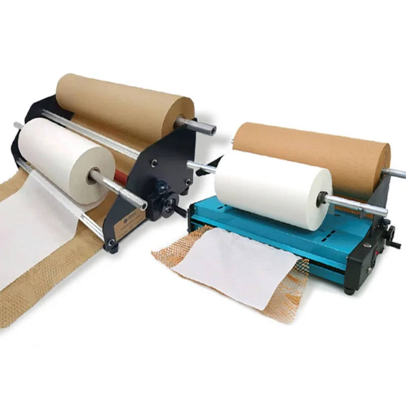 Fabricante de máquinas para fabricar rollos de papel de envoltura de panal eléctrico ecológico para corte de papel, grabado en relieve, troquelado, bobinado