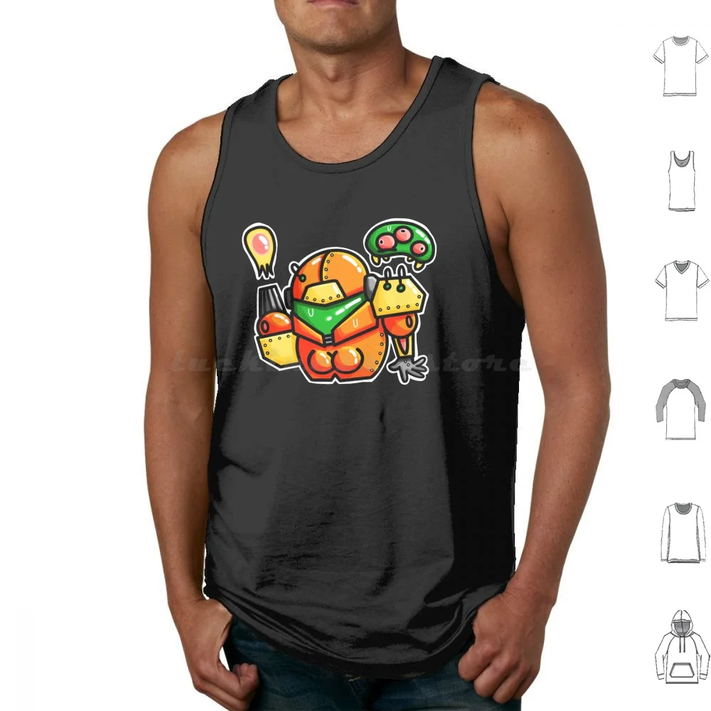 Samus Metroid Derp Tank Tops Vest Sleeveless Video Games Classic Samus Zero Suit Retro Prime Smash Bros Hauserhand Hauser