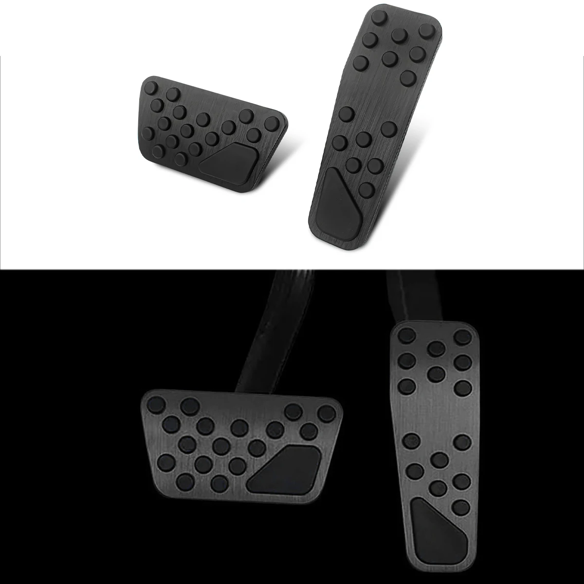 Aluminum alloy black Gas Brake Pedal Cover For Dodge Charger Chrysler 300 Challenger 2008-2019 Car Accessories