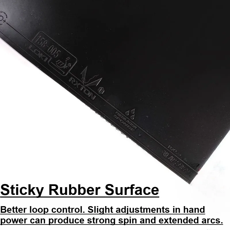 LOKI RXTON 1 البثور المطاطية لتنس الطاولة في 39 ° مبتذل و 36 ° برايمر الزيت المملوء مسبقًا من مطاط بينغبونغ غير الممزأ لا يحتاج إلى ملءها