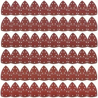 5Piece Red Electric Sander Grinding Pad Back Fleece Self-adhesive Mouse Brushed Board Furniture Sanding Polishing Scrub