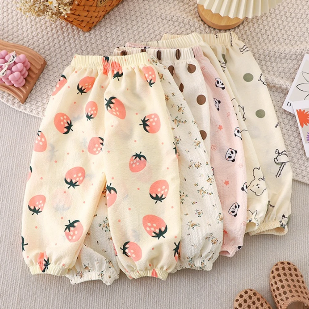 Neue atmungsaktive, lockere, sommerliche, mückensichere Hose für Kinder, dünne Version für Jungen und Mädchen, dünne, bequeme Freizeithose
