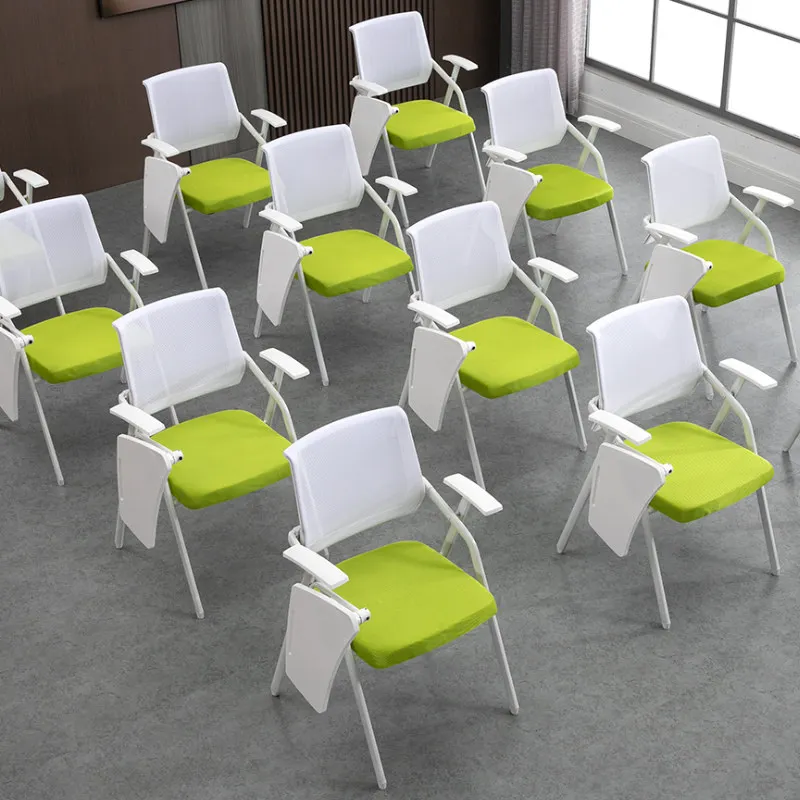Training Chair with Table Board Foldable Conference Chair with Writing Board for Meetings, Training Classes, Office, and