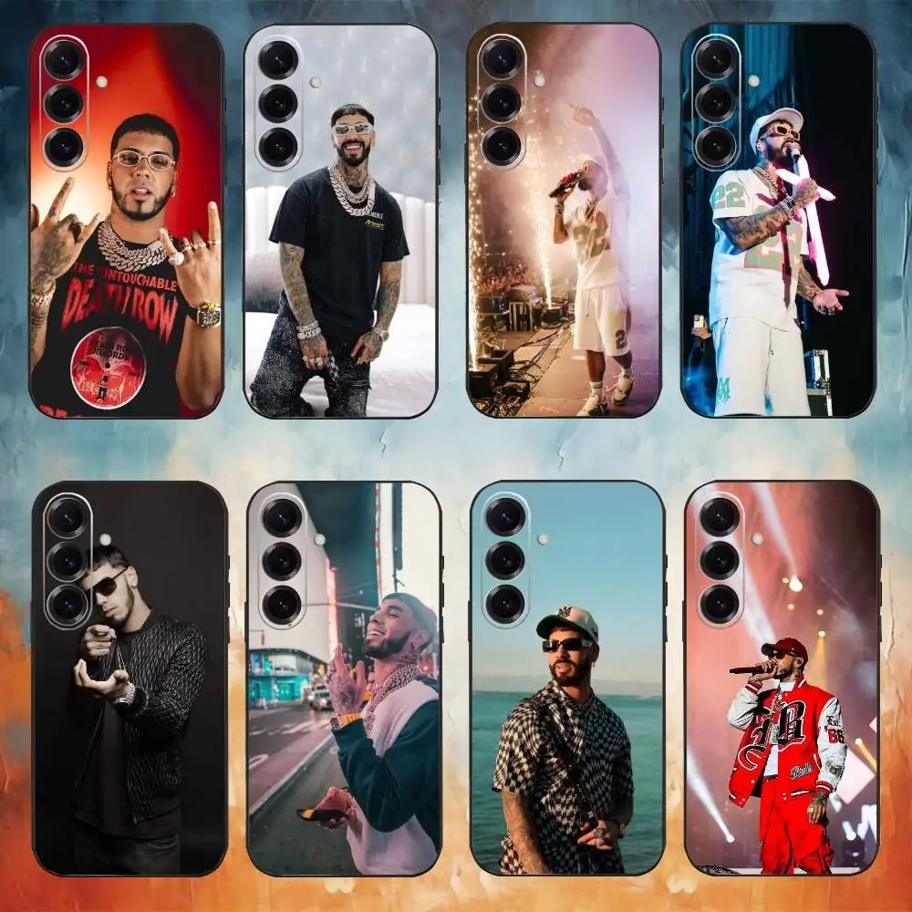

A-Anuel A-AA Rapper Phone Case For Samsung Galaxy A73,A72,A71,A70,A53,A52,A51,Others Soft Black Shell