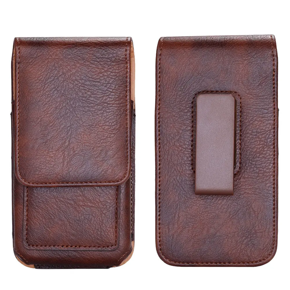 Leather Phone Pouch for iphone 14 Plus 13 12 11 Pro Max Xs XR 6S 7 8 Plus SE 2022 Belt Clip Cover Holster Mobile Phone Waist Bag