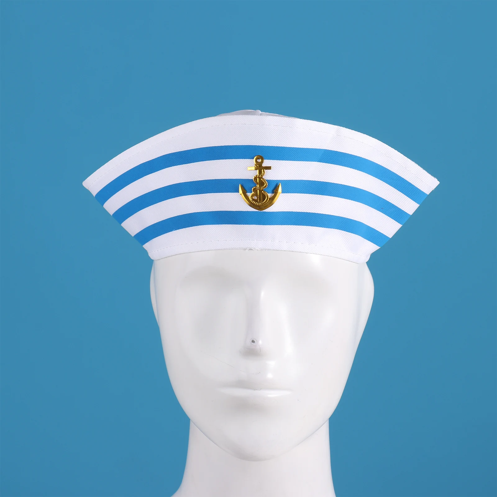 Women Captain Sailors Cosplay Costume Props Silk Fashion Square Scarf Professional Tie Headband with Military Cap and Gloves Set