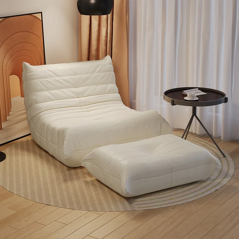 

Lazy sofa caterpillar bean bag balcony reclining sleeping bedroom single lazy chair Internet celebrity tatami recliner