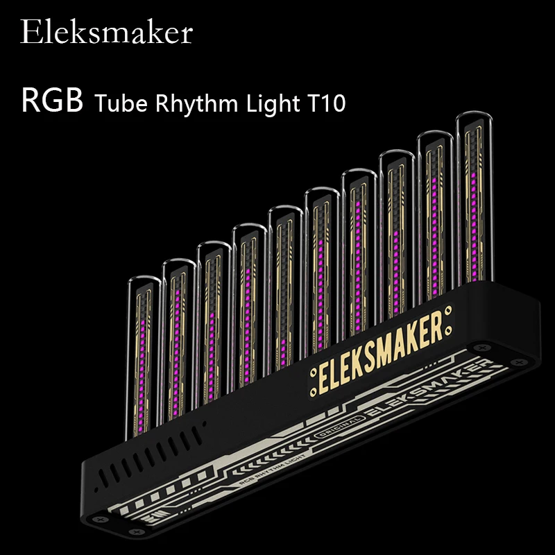 Eleksmaker RGB Tube Rhythm Light Pickup Level Audio Music Spectrum Decor QuasiGlow Tube Boyfriend Gift Sound Atmosphere LED T10