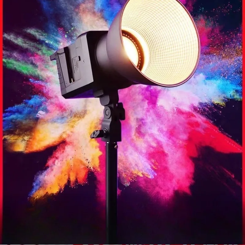 

P100-RGB photography light live filling light film and television spotlight external camera led normally on light photo