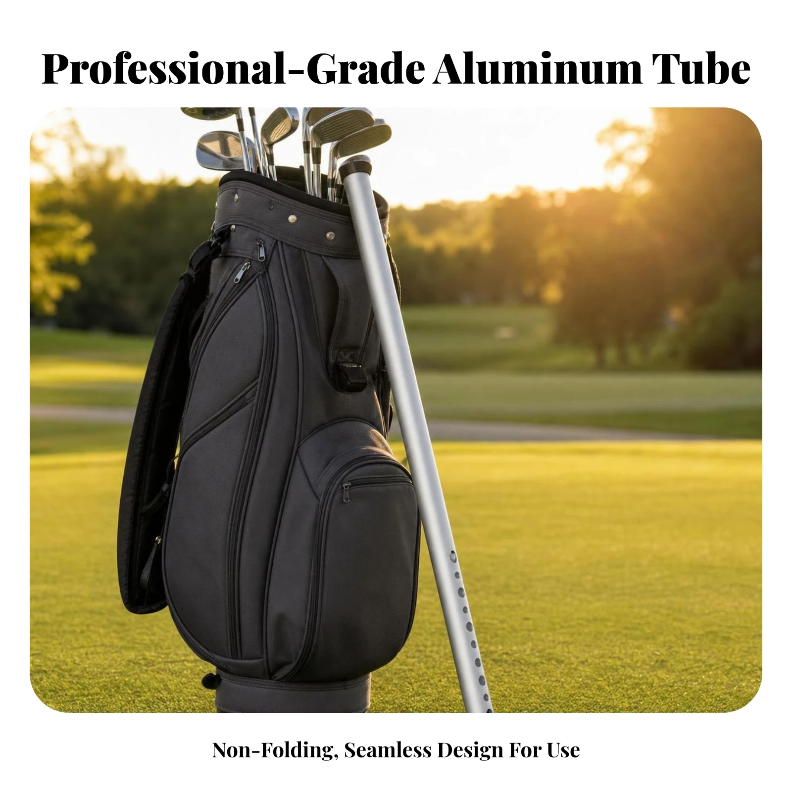 Golf Ball Pickup Tube Straight-Body Golf Ball Retriever Tube Aluminum Lightweight for Golfers, Driving Range view 4