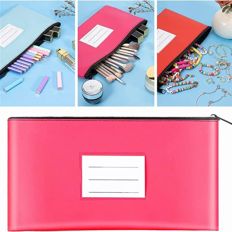 A20I 7 Pack Money Bags with Zipper for Cash, 11.2X6.3 Inches Money Pouches for Cash, Bank Deposit Bags with Zipper
