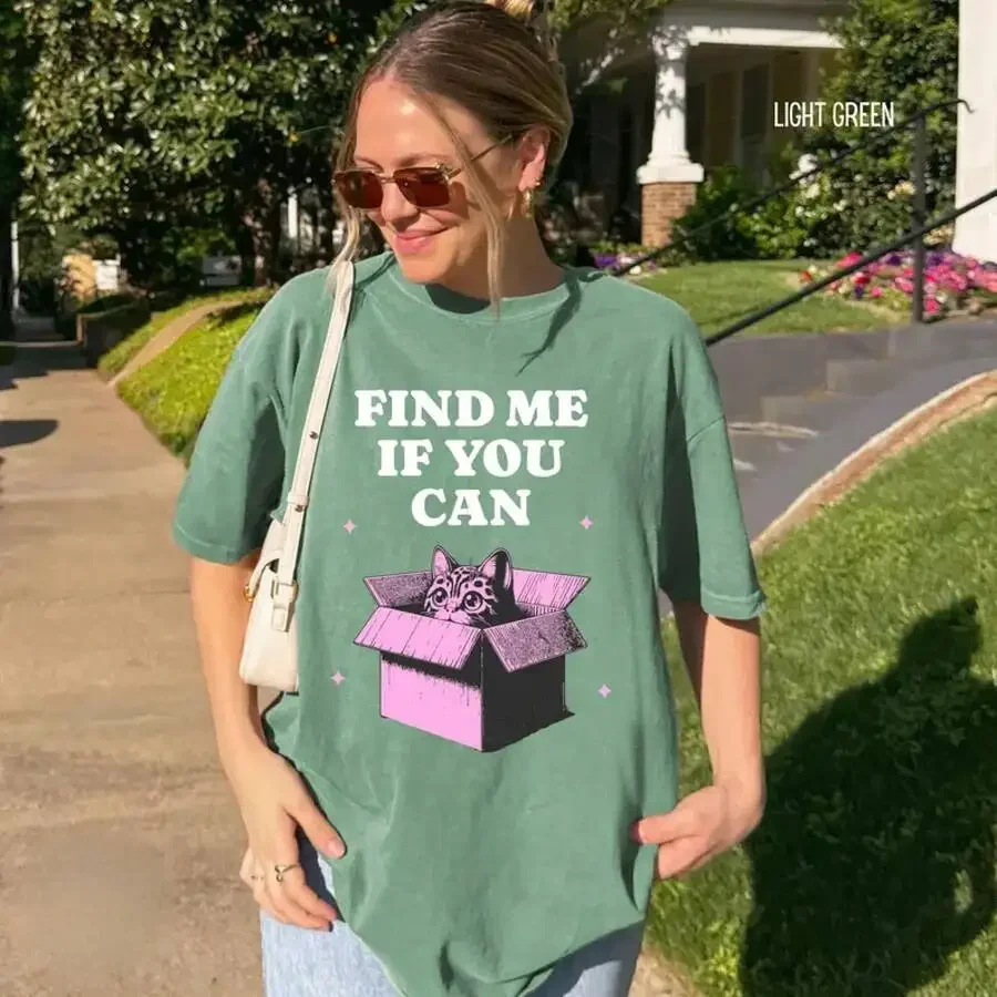 2026 Fashion New Women Crew Neck Short Sleeve T-Shirt, Cute Funny Kitten Cat Graphic Print, Soft Casual Tops for Pet Lovers Spring Summer Daily Basic Top Tee