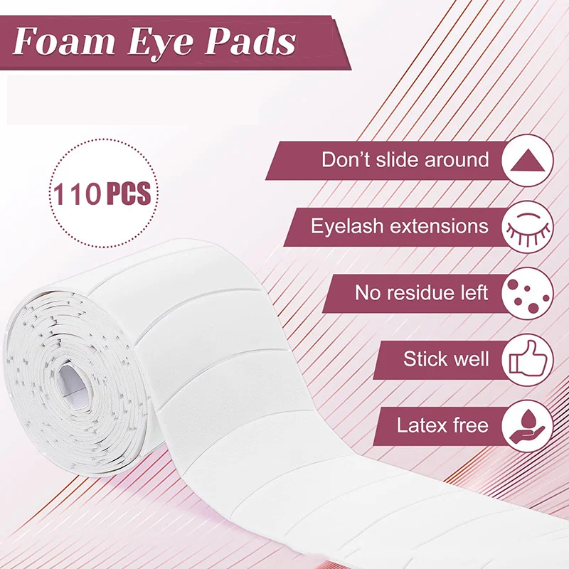 مايكرو رغوة Eyepad غير مؤلم لاش لوازم PE رغوة لصقة عين جلدة تمديد لوازم ملصقات ماكياج تحت رمش الوسادة التصحيح