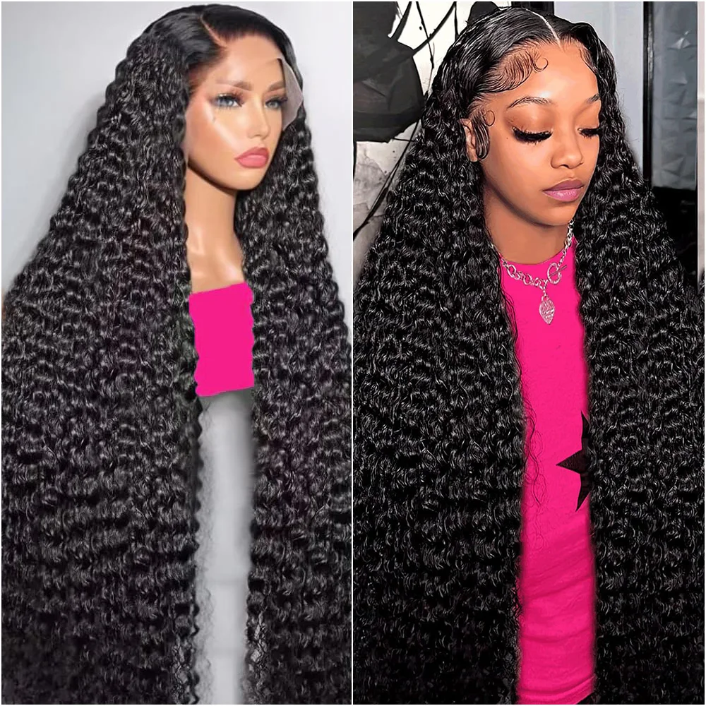 

Парик с глубокой волной и кружевной передней частью, 30-40 дюймов, плотность 200%, 7x6, 13x6, HD, полностью кружевной фронтальный парик, волнистые парики из натуральных волос для женщин