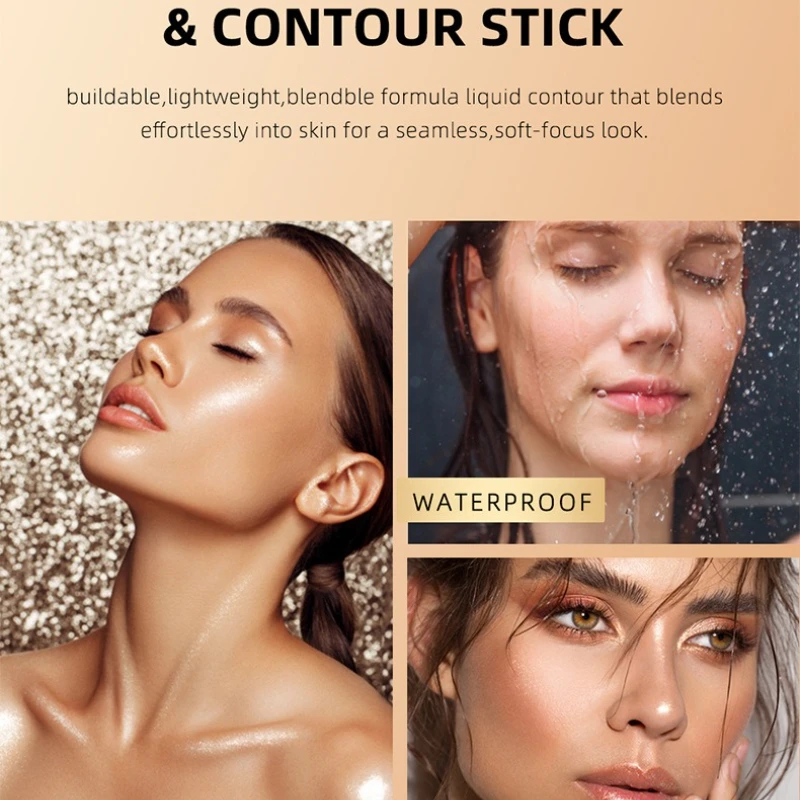Flower Knows Glitter Highlighter Bronzer Contour Stick do twarzy Róż w proszku Kremowy makijaż Kosmetyki