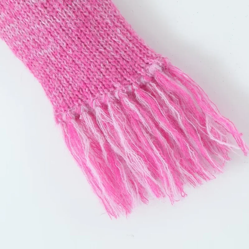 Casual Sle Mixed Fiber Tassel Collar Zipper ort Sve Women's Sweater Bell Sve Outerwear Top Sweet Cool Autumn Winter