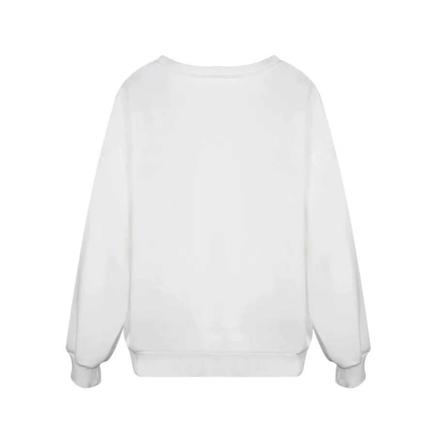 Women Basic Casual Pullover Long Sleeve Printed Round Neck for Spring Autumn