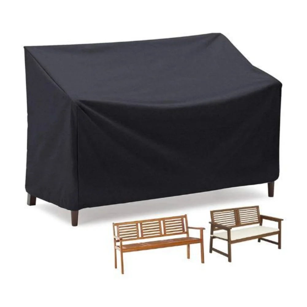 

Protective Garden Bench Cover with Waterproof Oxford Fabric and Breathable Airflow Design Including Drawstring for Secure Fit