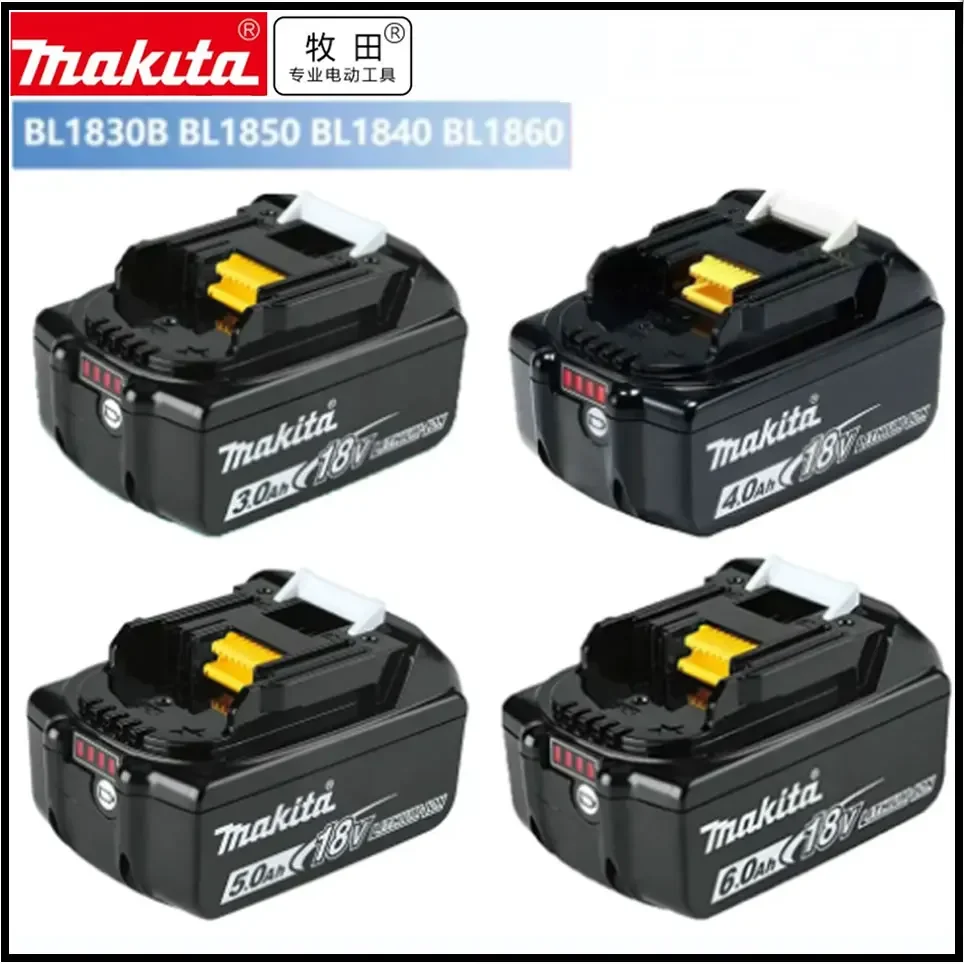 

Makita Original 18V Lithium Battery 6.0AH 3.0AH 4.0AH 5.0AH Battery BL1860 BL1850 BL1830 BL1840 Battery