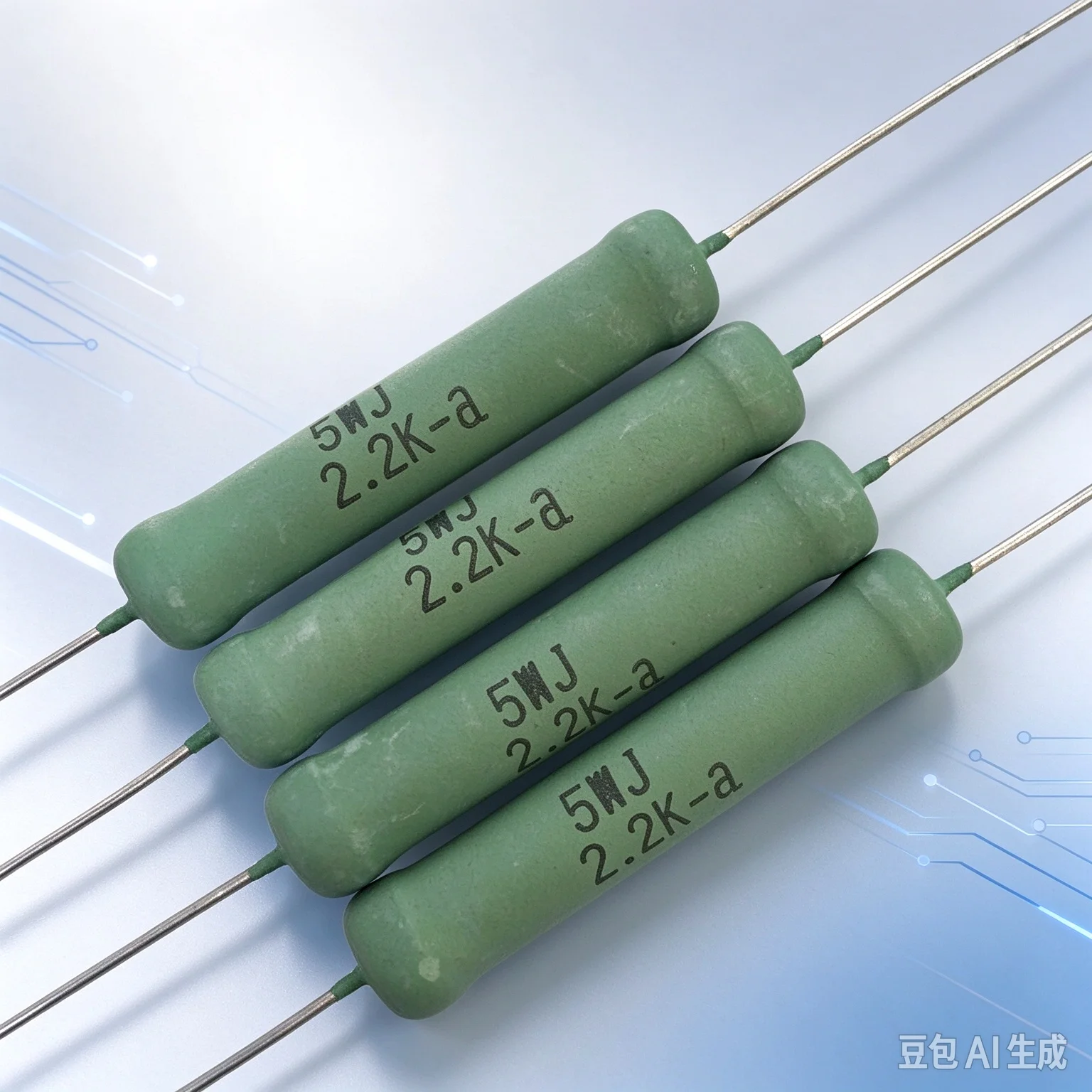 Premium for Imported 5W 2.2K 2200R High Power Audio Resistor 50pcs
