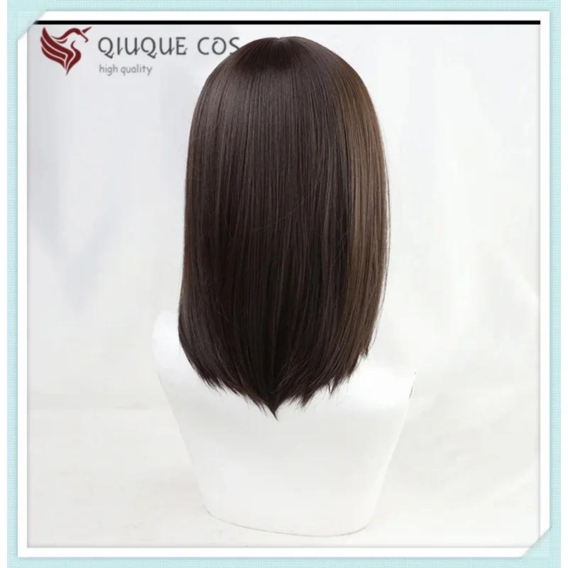 

2025 иiyi Высокое качество аниме Эрен Йегер Ягер Темно-коричневый женский и мужской термостойкий синтетический косплей + шапочка для парика