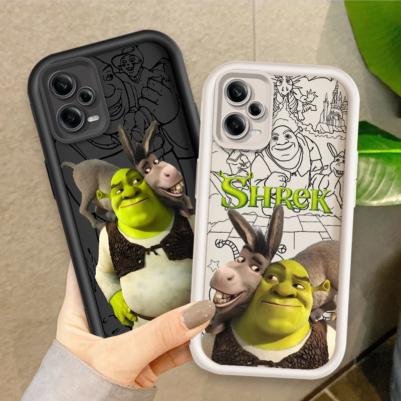 Movie Anime S-Shreks Art For Xiaomi Redmi Note 14 13 13R 12 12R 11 11E 11T 11S Pro Plus 4G 5G Eye Ladder Soft Phone Case Soft