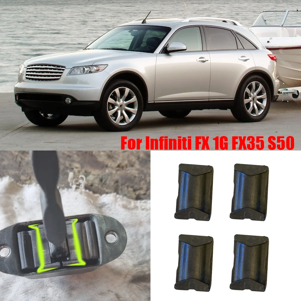 4x ogranicznik drzwi zestaw naprawczy (Check Assy) tłumiący korek dla Infiniti FX 1G FX35 S50 2002 2003 2004 2005 2006 2007 2008