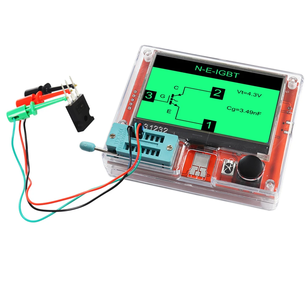 LCR-T10H TFT LCD Display Multi-meter Transistor Tester Diode Triode Capacitor Resistor Test Meter MOSFET NPN PNP Triac MOS