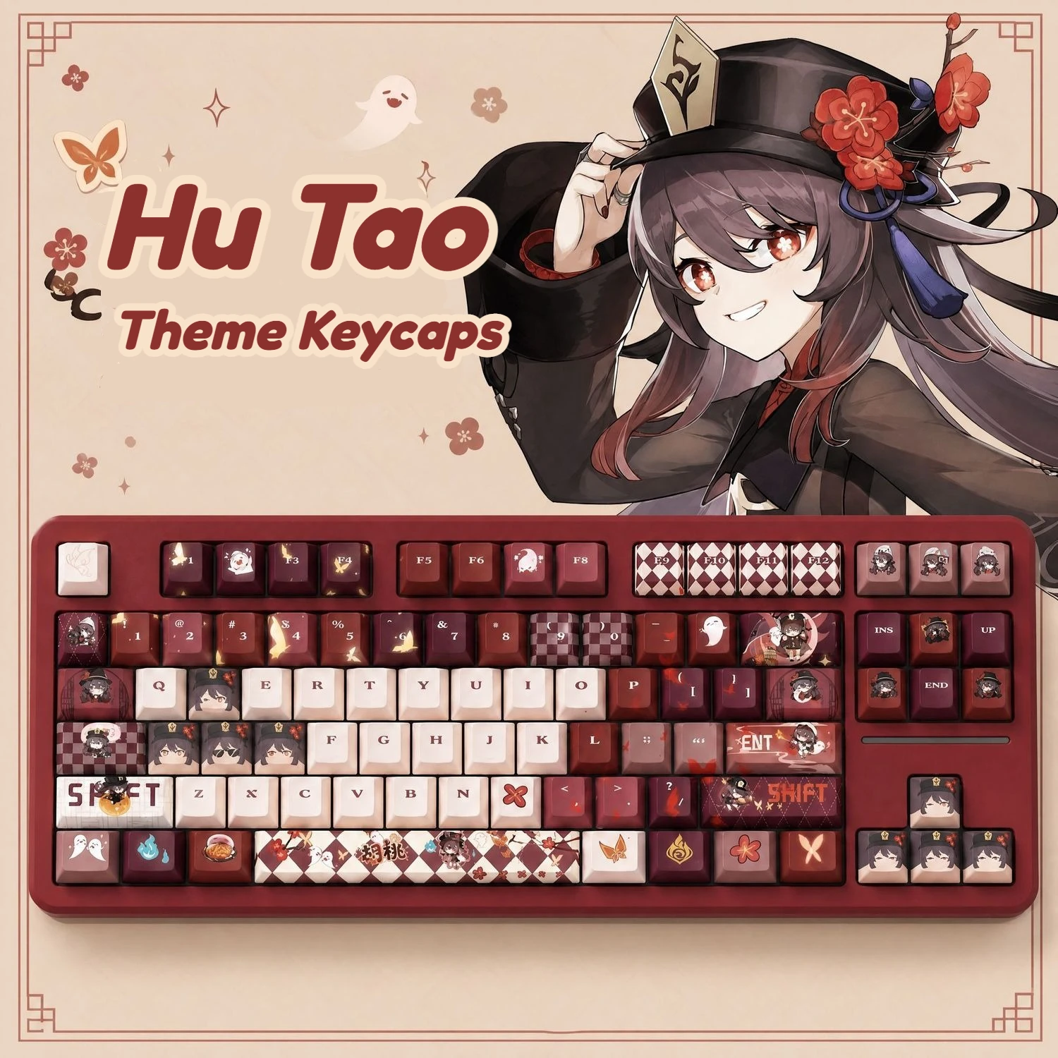 maimooo-touches-de-clavier-genshin-impact-hu-tao-profil-cherry-moa-pbt-personnalisees-style-q-dessin-anime-touches-de-clavier-pour-clavier-mecanique
