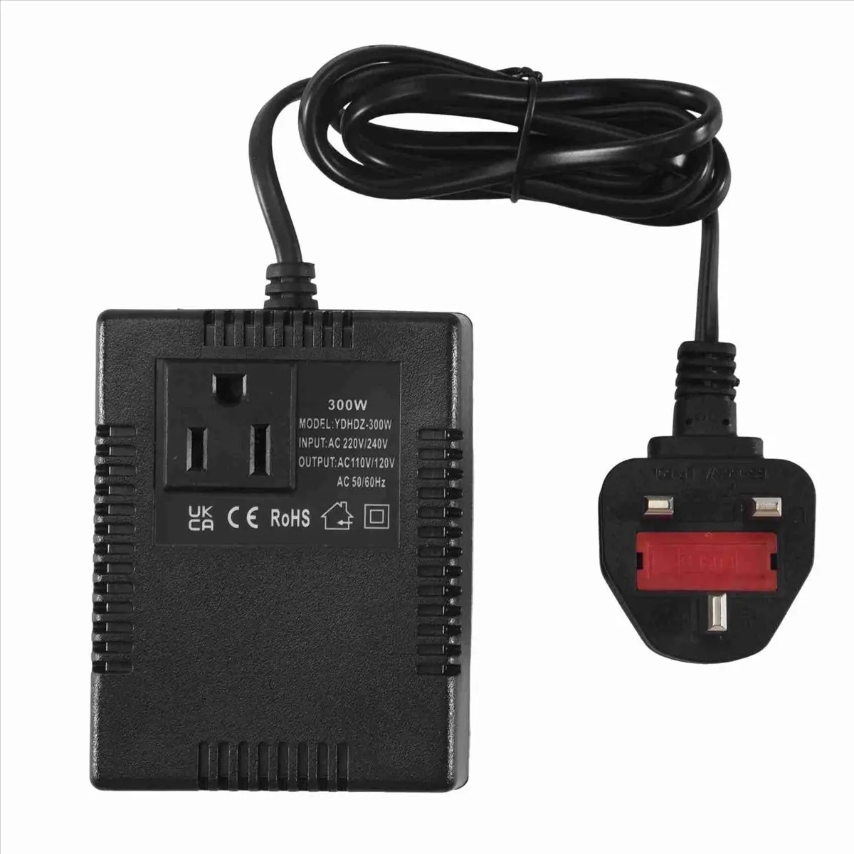 Persevering- 300W Voltage Converter 220V To 110V Transformer Step Down Transformer Voltage Converter Travel Adapter UK Plug view 2